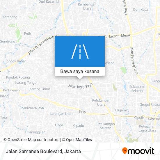 Peta Jalan Samanea Boulevard