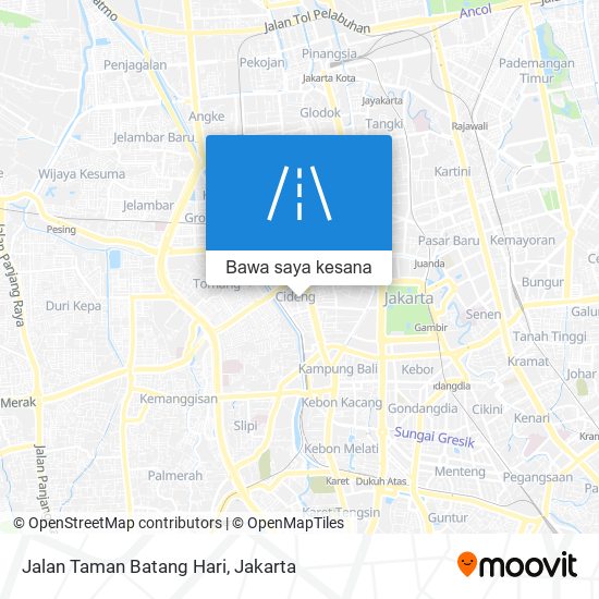 Peta Jalan Taman Batang Hari