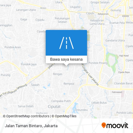 Peta Jalan Taman Bintaro