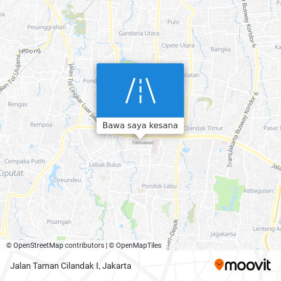 Peta Jalan Taman Cilandak I