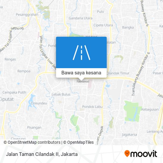 Peta Jalan Taman Cilandak II