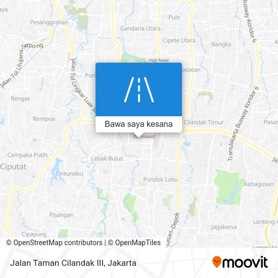Peta Jalan Taman Cilandak III