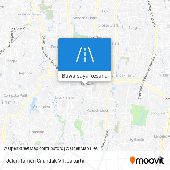 Peta Jalan Taman Cilandak VII