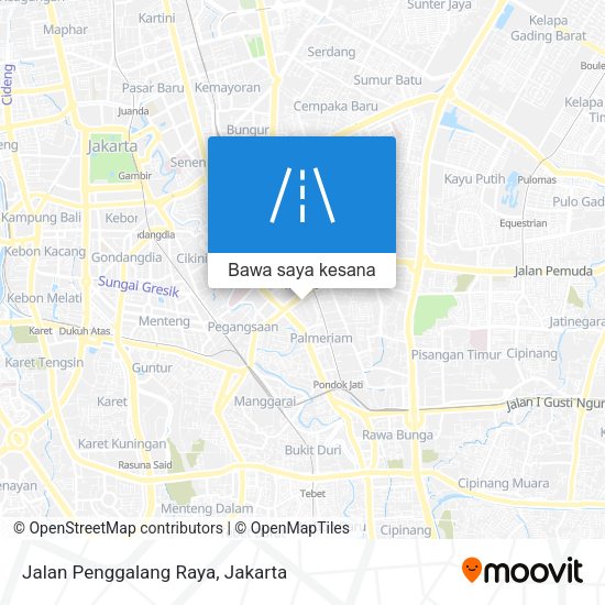 Peta Jalan Penggalang Raya