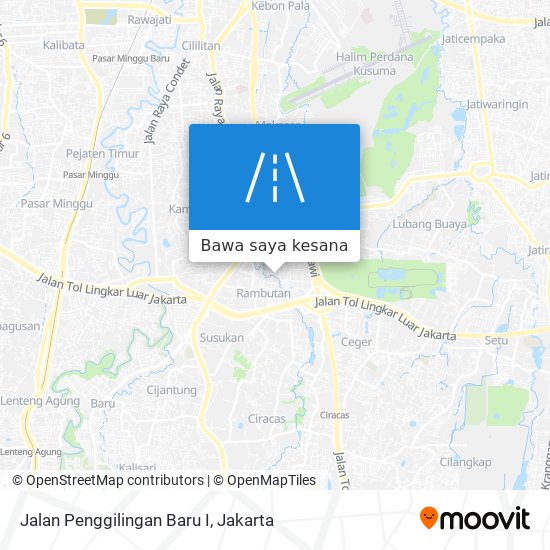 Peta Jalan Penggilingan Baru I