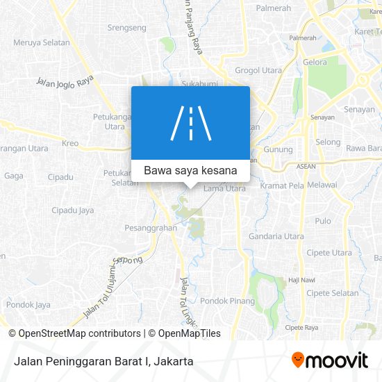 Peta Jalan Peninggaran Barat I