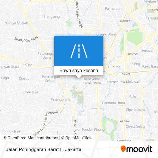 Peta Jalan Peninggaran Barat II