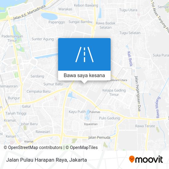 Peta Jalan Pulau Harapan Raya