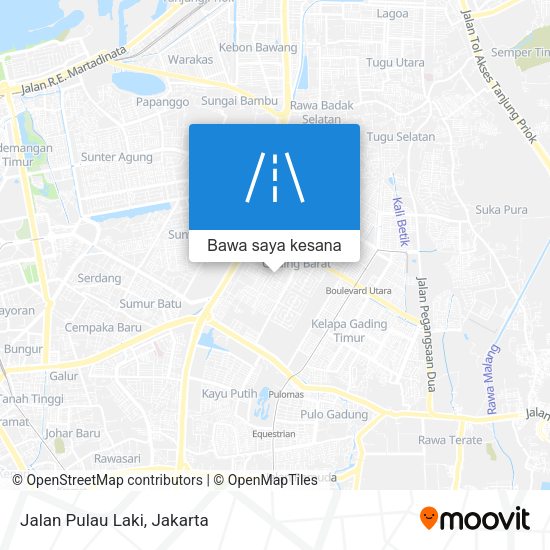 Peta Jalan Pulau Laki