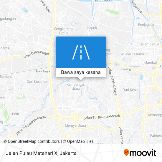 Peta Jalan Pulau Matahari X