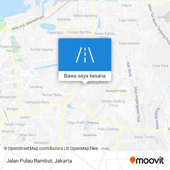 Peta Jalan Pulau Rambut