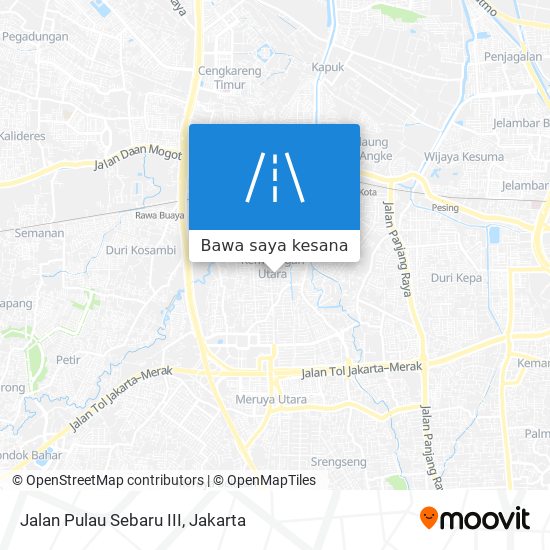 Peta Jalan Pulau Sebaru III