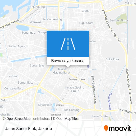 Peta Jalan Sanur Elok