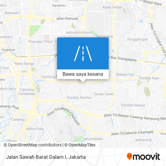 Peta Jalan Sawah Barat Dalam I