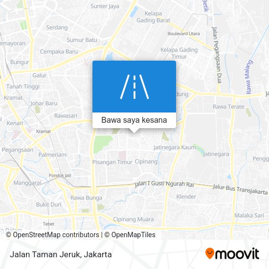 Peta Jalan Taman Jeruk