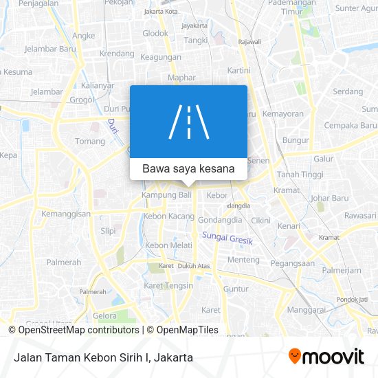 Peta Jalan Taman Kebon Sirih I