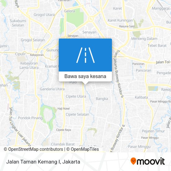 Peta Jalan Taman Kemang I