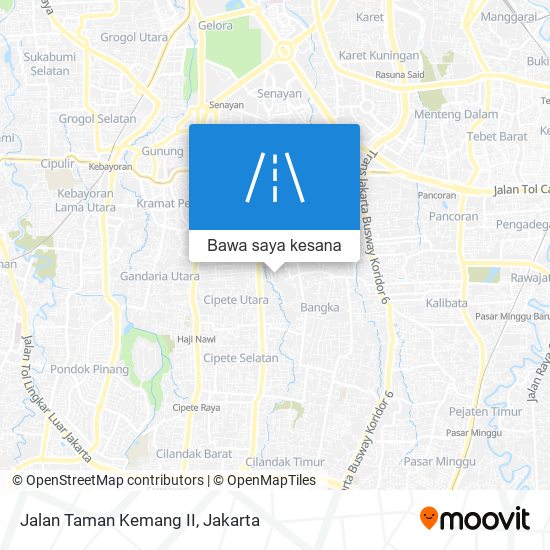 Peta Jalan Taman Kemang II