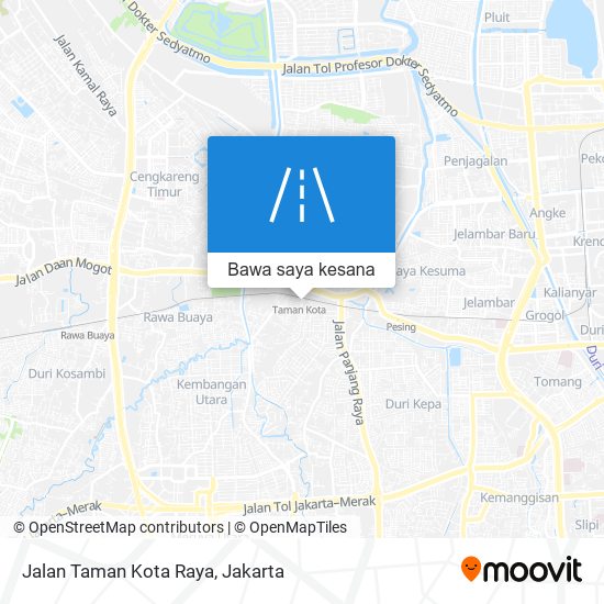 Peta Jalan Taman Kota Raya