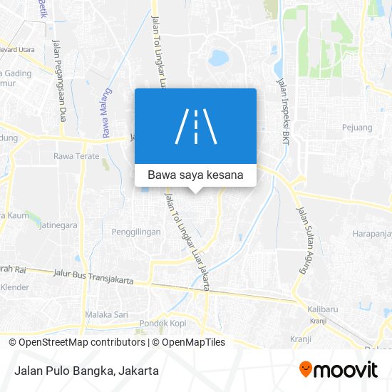 Peta Jalan Pulo Bangka