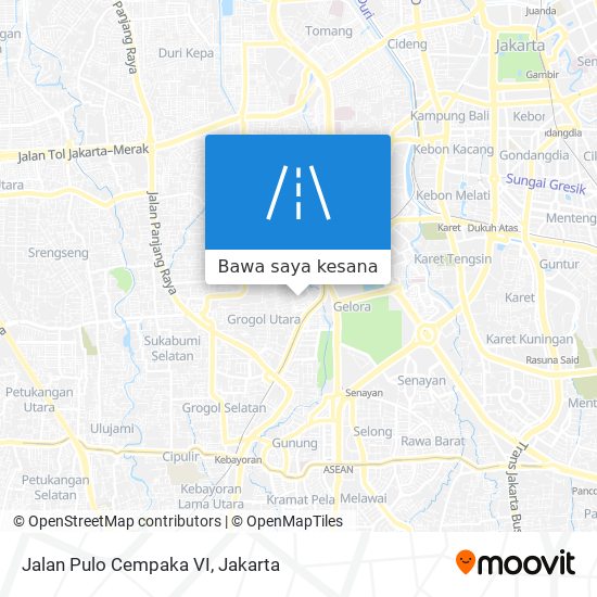 Peta Jalan Pulo Cempaka VI