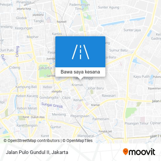 Peta Jalan Pulo Gundul II