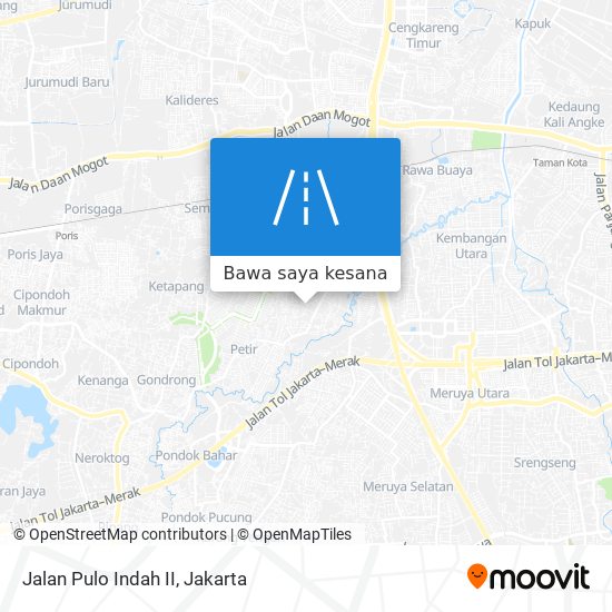 Peta Jalan Pulo Indah II