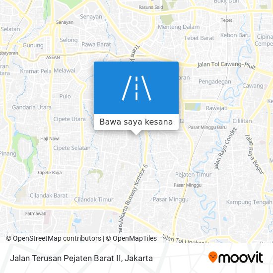 Peta Jalan Terusan Pejaten Barat II