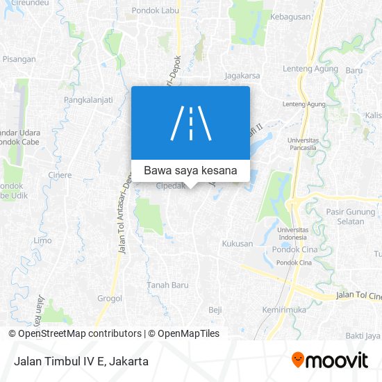 Peta Jalan Timbul IV E