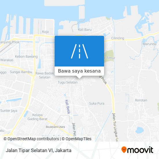 Peta Jalan Tipar Selatan VI