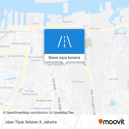 Peta Jalan Tipar Selatan X