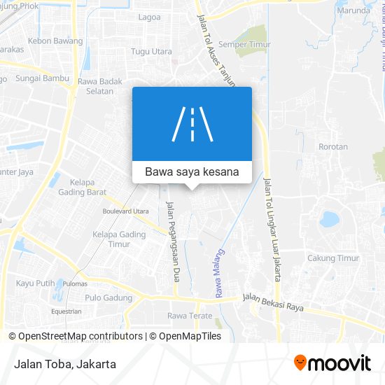 Peta Jalan Toba