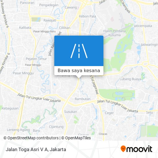 Peta Jalan Toga Asri V A