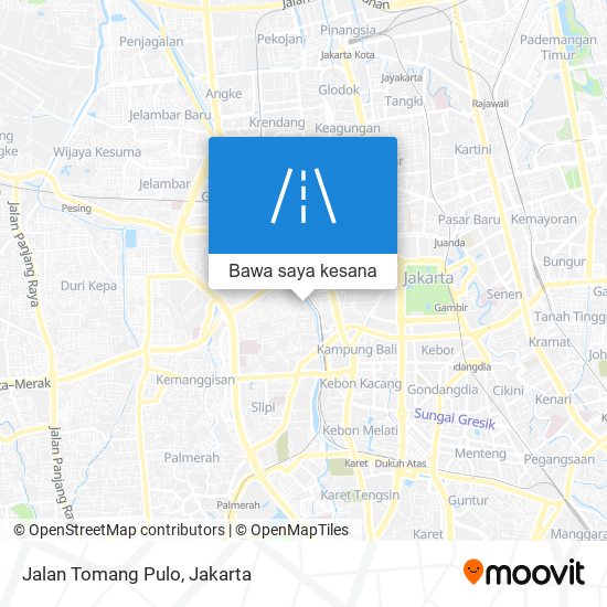 Peta Jalan Tomang Pulo