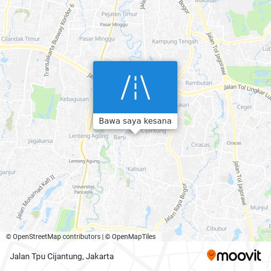 Peta Jalan Tpu Cijantung