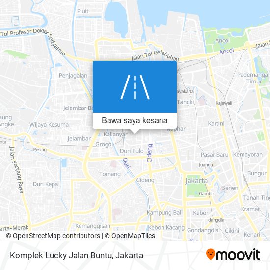 Peta Komplek Lucky Jalan Buntu