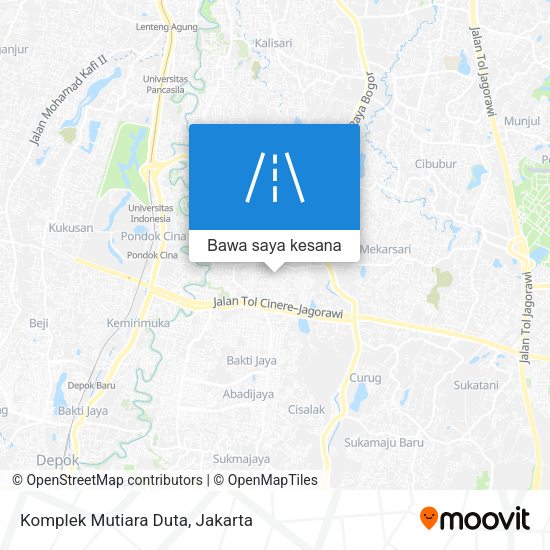 Peta Komplek Mutiara Duta