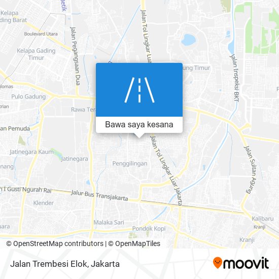 Peta Jalan Trembesi Elok