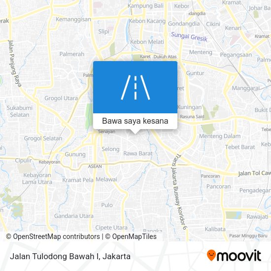 Peta Jalan Tulodong Bawah I