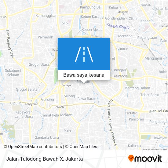 Peta Jalan Tulodong Bawah X
