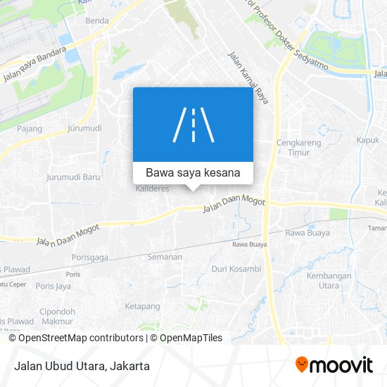 Peta Jalan Ubud Utara