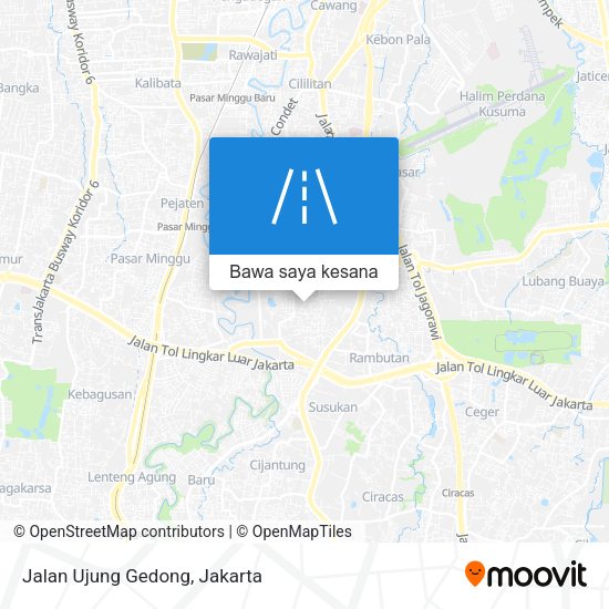 Peta Jalan Ujung Gedong