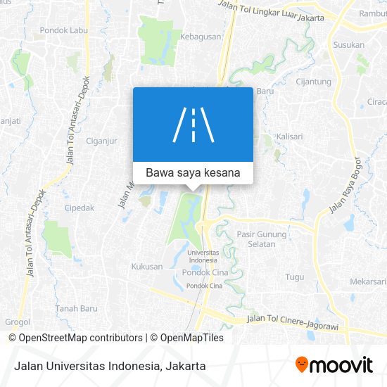 Peta Jalan Universitas Indonesia