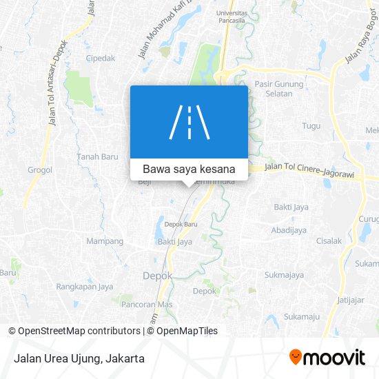 Peta Jalan Urea Ujung