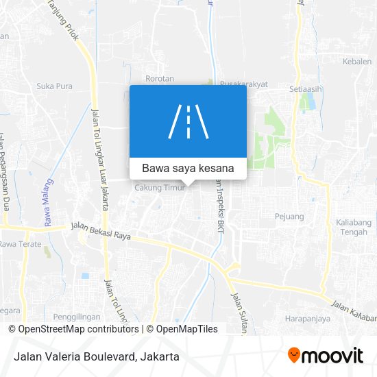 Peta Jalan Valeria Boulevard