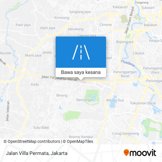 Peta Jalan Villa Permata