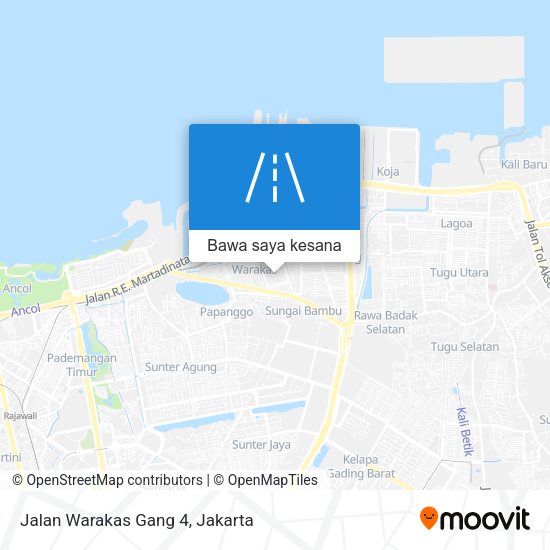Peta Jalan Warakas Gang 4