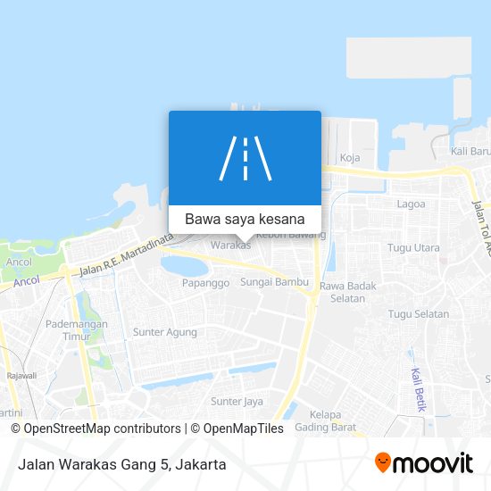 Peta Jalan Warakas Gang 5