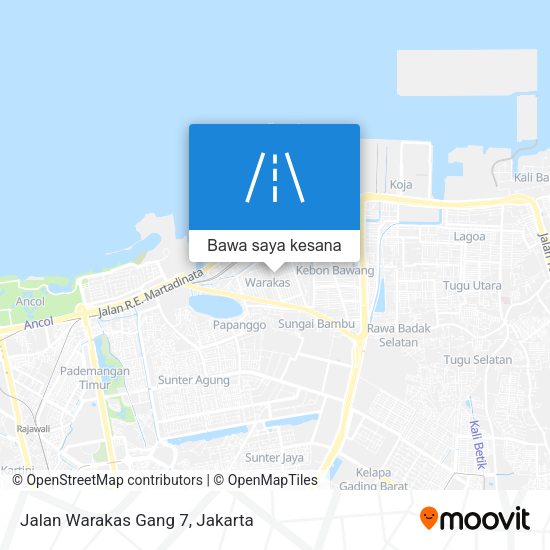 Peta Jalan Warakas Gang 7
