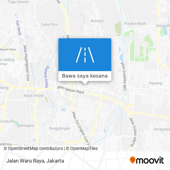 Peta Jalan Waru Raya